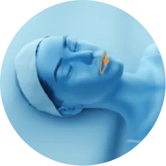 EMface facial toning Dublin - 3D head diagram showing the lips 3D head diagram showing the lips for EMface facial toning in Dublin
